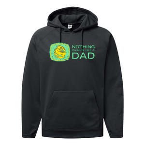 Nothing Drinks Like A Dad Performance Fleece Hoodie