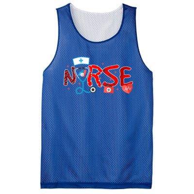 Nurse Day Life Nurses Week Healthcare Nursing Gift Mesh Reversible Basketball Jersey Tank