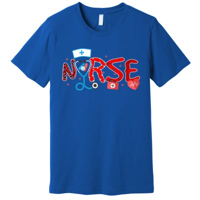 Nurse Day Life Nurses Week Healthcare Nursing Gift Premium T-Shirt