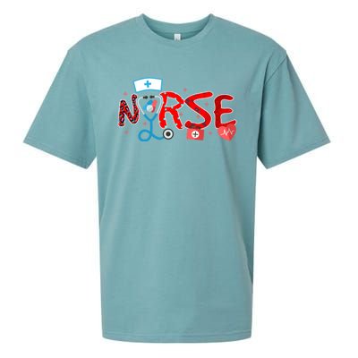 Nurse Day Life Nurses Week Healthcare Nursing Gift Sueded Cloud Jersey T-Shirt