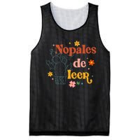 Nopales De Leer Spanish Teacher Maestra Cactus Bilingual Mesh Reversible Basketball Jersey Tank