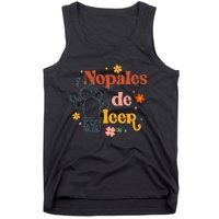 Nopales De Leer Spanish Teacher Maestra Cactus Bilingual Tank Top