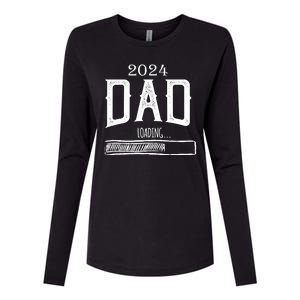 New Dad Loading 2024 Womens Cotton Relaxed Long Sleeve T-Shirt