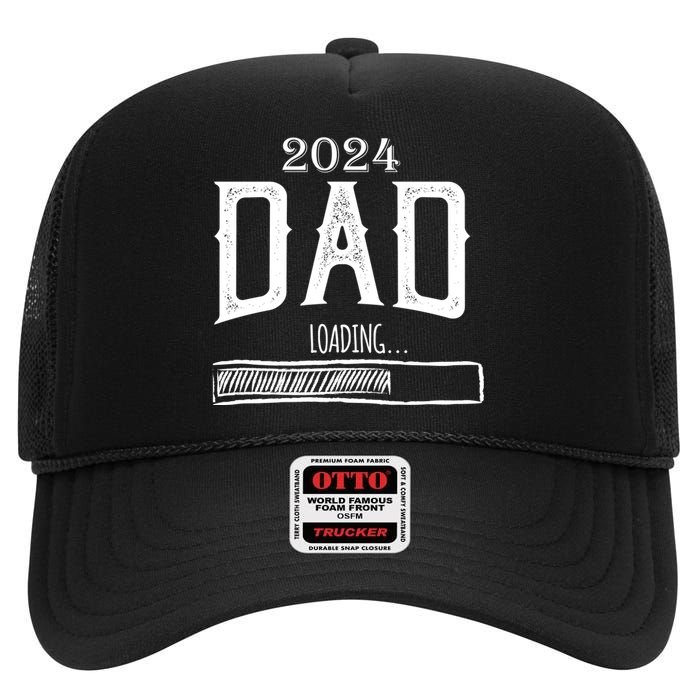 New Dad Loading 2024 High Crown Mesh Back Trucker Hat