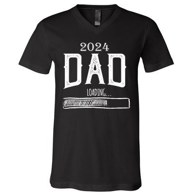 New Dad Loading 2024 V-Neck T-Shirt