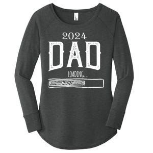 New Dad Loading 2024 Women's Perfect Tri Tunic Long Sleeve Shirt