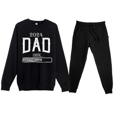 New Dad Loading 2024 Premium Crewneck Sweatsuit Set