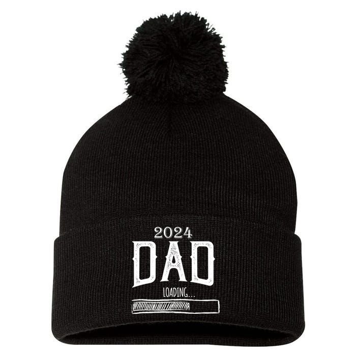 New Dad Loading 2024 Pom Pom 12in Knit Beanie