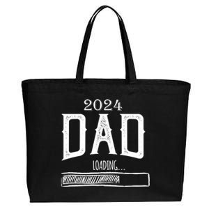 New Dad Loading 2024 Cotton Canvas Jumbo Tote