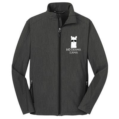 No Drama Llama Alpaca With Sunglasses Llama Lovers Gift Core Soft Shell Jacket