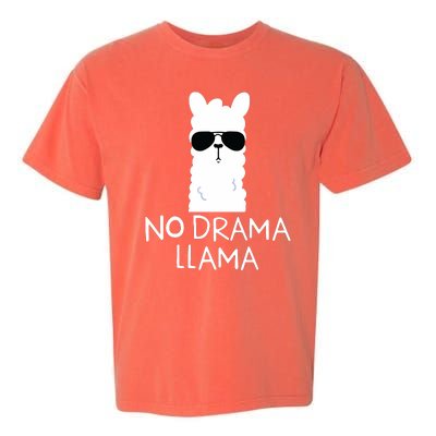 No Drama Llama Alpaca With Sunglasses Llama Lovers Gift Garment-Dyed Heavyweight T-Shirt