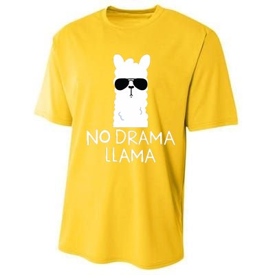 No Drama Llama Alpaca With Sunglasses Llama Lovers Gift Performance Sprint T-Shirt