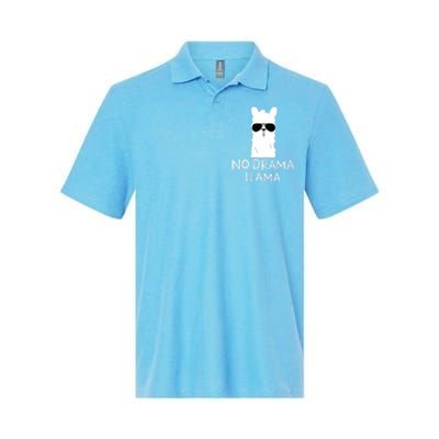 No Drama Llama Alpaca With Sunglasses Llama Lovers Gift Softstyle Adult Sport Polo