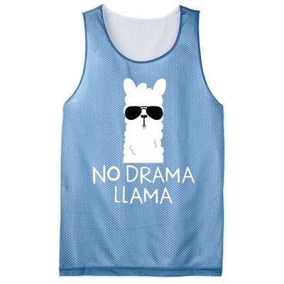 No Drama Llama Alpaca With Sunglasses Llama Lovers Gift Mesh Reversible Basketball Jersey Tank