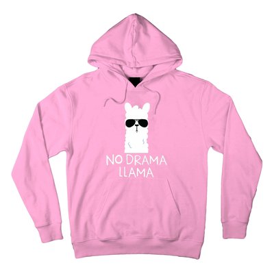 No Drama Llama Alpaca With Sunglasses Llama Lovers Gift Hoodie