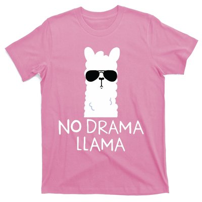 No Drama Llama Alpaca With Sunglasses Llama Lovers Gift T-Shirt