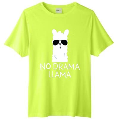 No Drama Llama Alpaca With Sunglasses Llama Lovers Gift Tall Fusion ChromaSoft Performance T-Shirt