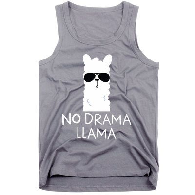 No Drama Llama Alpaca With Sunglasses Llama Lovers Gift Tank Top