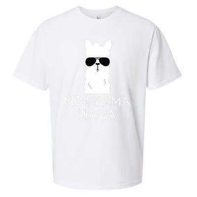 No Drama Llama Alpaca With Sunglasses Llama Lovers Gift Sueded Cloud Jersey T-Shirt