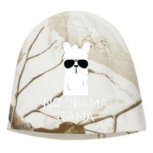 No Drama Llama Alpaca With Sunglasses Llama Lovers Gift Kati - Camo Knit Beanie