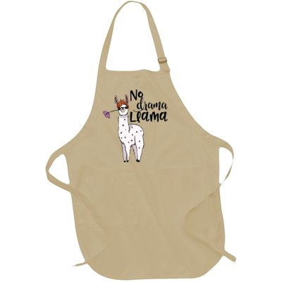 No Drama Llama Cute Llama Costume Or Llama Pajamas Full-Length Apron With Pockets