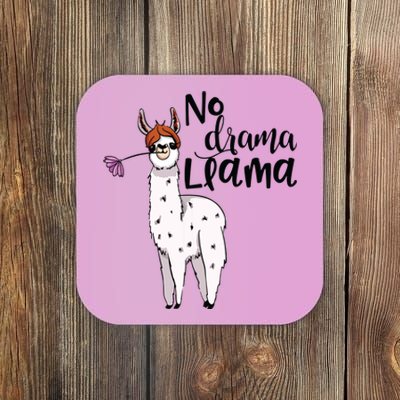 No Drama Llama Cute Llama Costume Or Llama Pajamas Coaster