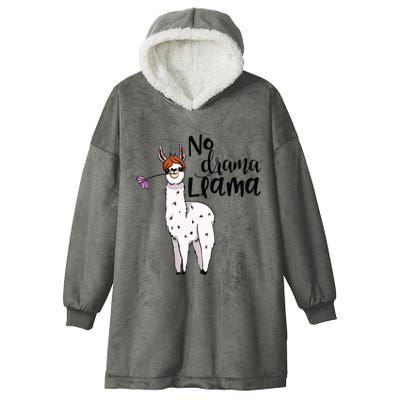 No Drama Llama Cute Llama Costume Or Llama Pajamas Hooded Wearable Blanket