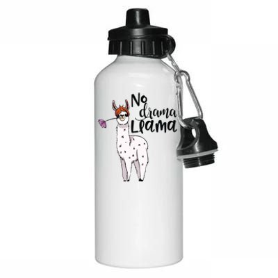 No Drama Llama Cute Llama Costume Or Llama Pajamas Aluminum Water Bottle