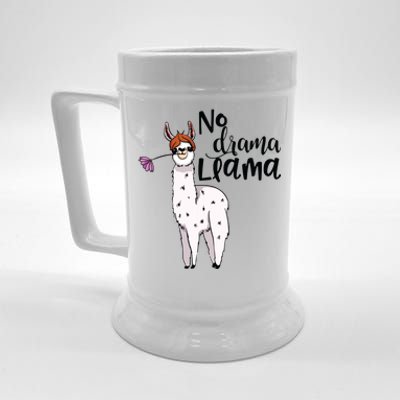 No Drama Llama Cute Llama Costume Or Llama Pajamas Beer Stein