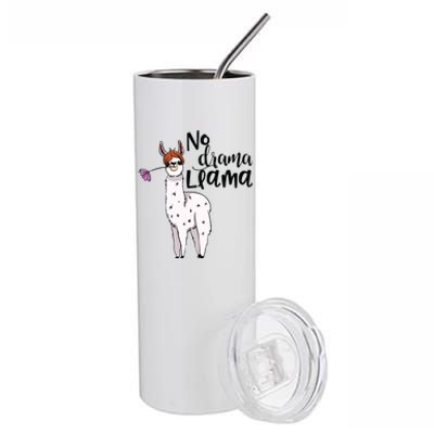 No Drama Llama Cute Llama Costume Or Llama Pajamas Stainless Steel Tumbler