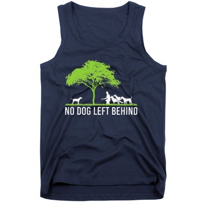 No Dog Left Behind Cute Owner Walker Paw Puppy Love Clothes Tank Top