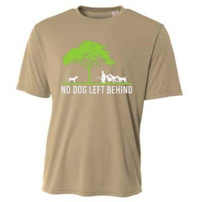 No Dog Left Behind Cute Owner Walker Paw Puppy Love Clothes Cooling Performance Crew T-Shirt