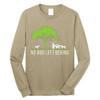 No Dog Left Behind Cute Owner Walker Paw Puppy Love Clothes Long Sleeve Shirt