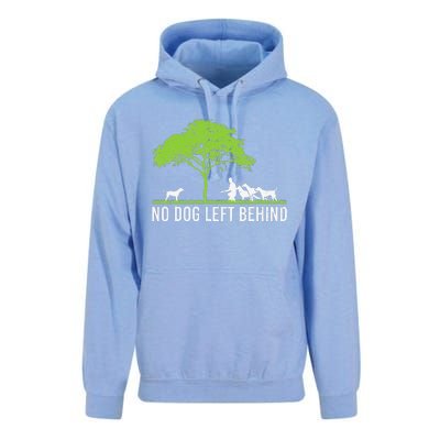 No Dog Left Behind Cute Owner Walker Paw Puppy Love Clothes Unisex Surf Hoodie