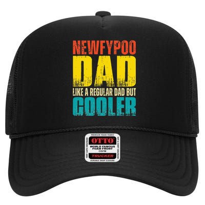 Newfypoo Dad Like a Regular Dad but Cooler High Crown Mesh Back Trucker Hat