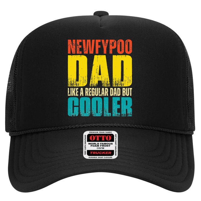 Newfypoo Dad Like a Regular Dad but Cooler High Crown Mesh Back Trucker Hat