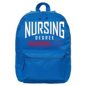 Nursing Degree Loading Future Nurse Nursing School Nurse Great Gift 16 in Basic Backpack