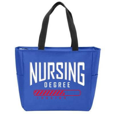 Nursing Degree Loading Future Nurse Nursing School Nurse Great Gift Zip Tote Bag