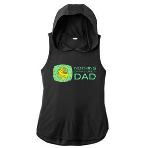 Nothing Drinks Like A Dad Ladies PosiCharge Tri-Blend Wicking Draft Hoodie Tank