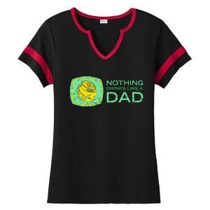 Nothing Drinks Like A Dad Ladies Halftime Notch Neck Tee