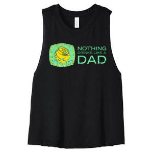 Nothing Drinks Like A Dad Women's Racerback Cropped Tank