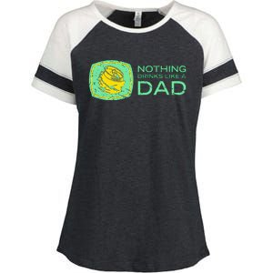 Nothing Drinks Like A Dad Enza Ladies Jersey Colorblock Tee