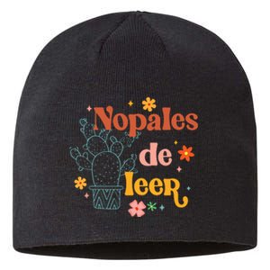 Nopales De Leer Spanish Teacher Maestra Cactus Bilingual Sustainable Beanie