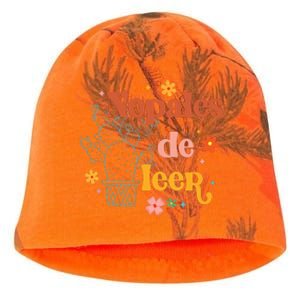 Nopales De Leer Spanish Teacher Maestra Cactus Bilingual Kati - Camo Knit Beanie