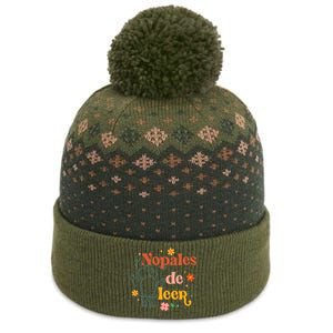 Nopales De Leer Spanish Teacher Maestra Cactus Bilingual The Baniff Cuffed Pom Beanie