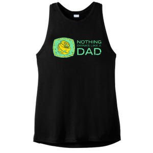 Nothing Drinks Like A Dad Ladies PosiCharge Tri-Blend Wicking Tank