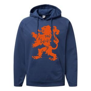 Nederland Dutch Logo Performance Fleece Hoodie