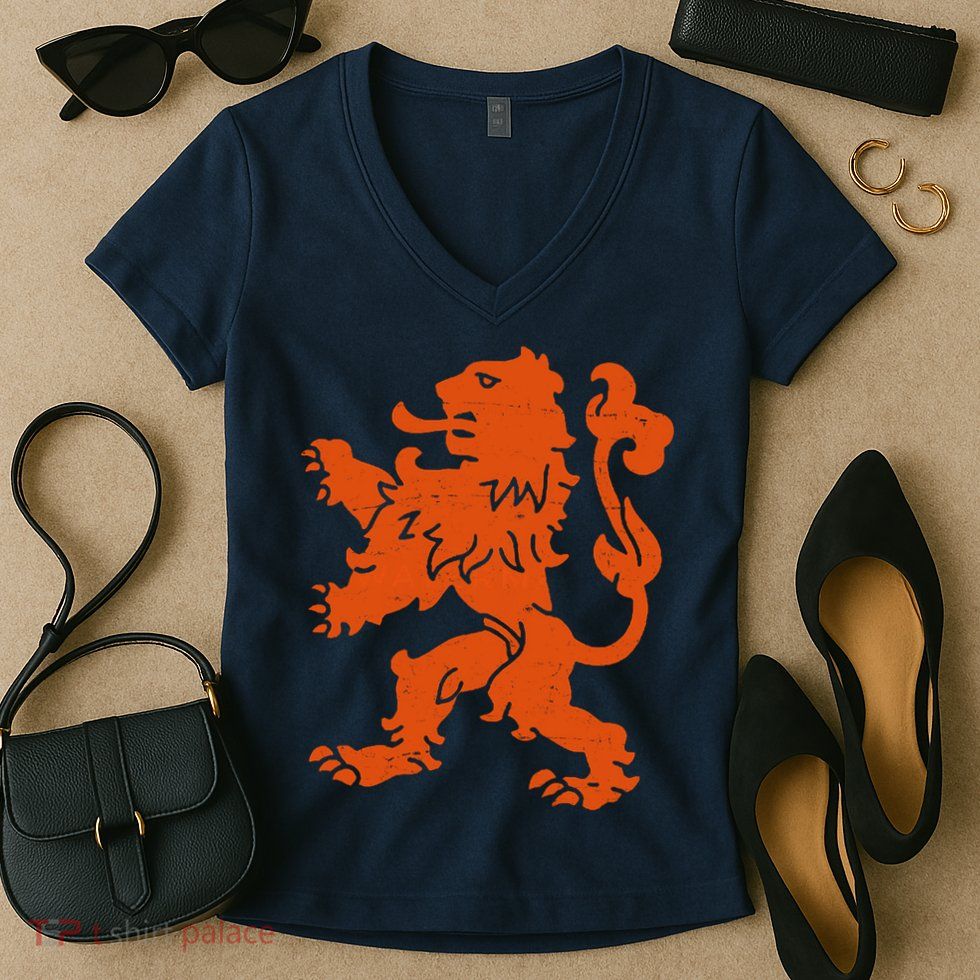 Nederland Dutch Logo Women's V-Neck T-Shirt