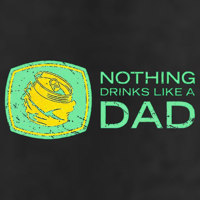 Nothing Drinks Like A Dad 7 Panel Mesh Trucker Snapback Hat