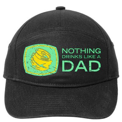 Nothing Drinks Like A Dad 7-Panel Snapback Hat